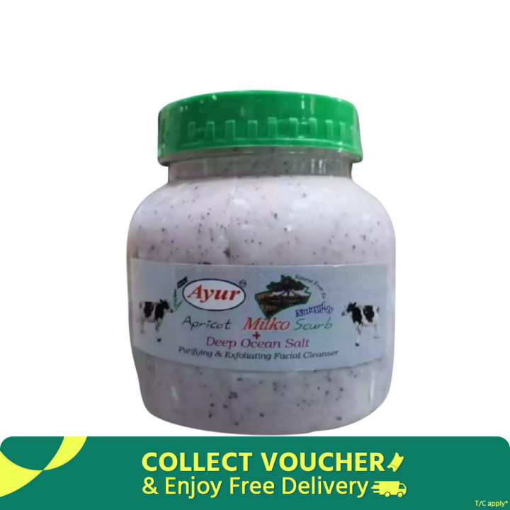 Ayur Herbal Fresh Milk Scrub Clear Remover Acne Facial Cleanser