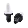 4Pcs 3/8 Inch 10mm Inline Abs One Way Water Non Return Check Valve for Fuel Gas Liquid Air.
