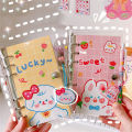 Creative Hand Ledger Set Notebook Mini Three-hole Loose-leaf Book Storage Cute Cartoon Girl Heart Diary Student Notebook. 