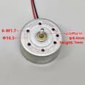Mini 300 Round Motor RF-300C-12180 Motor DC 3.7V 8400RPM Long Wire Motor Solar Power Cap Fan Toy Motor 8.3mm Long Shaft. 