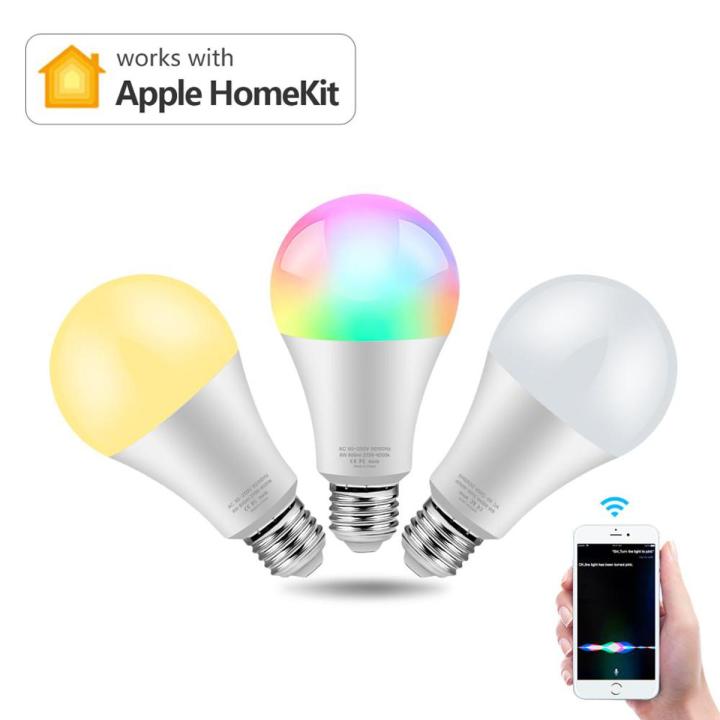 Homekit APP Control WIFI Smart LED lamp Smart LED light Bulb 15W 110V 220V Siri Voice Control For Alexa Echo Google Home