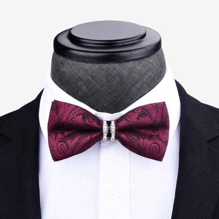 Rhinestone Butterfly  British Men's Wedding Groom Bow Tie