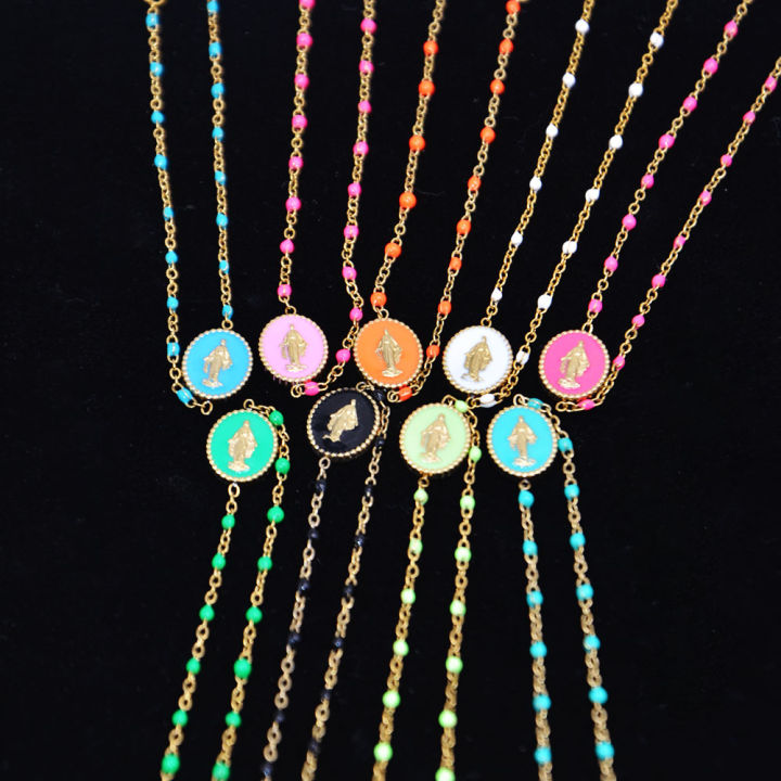 Fashion%20Oil%20Drip%20Oval%20Jesus%20Stainless%20Steel%20Pendant%20Bracelet%20Women%20Men%20God%20Blessing%20Religious%20Jewellery%20Gifts%20-%20Image%203