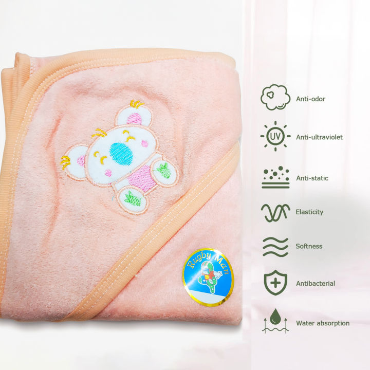 Cotton%20Baby%20Cap%20Towel%20-%20(wide%2028"%20-%20long%2032")%20-%20(Random%20color-1Pcs)%20-%20Image%202