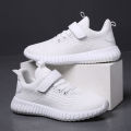children's shoes boys mesh breathable summer 2024 new children's black soft soled casual sneakers small white shoes wholesale. 