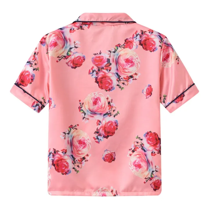 Fleece%20Footie%20Pajamas%20Baby%20Toddler%20Kids%20Baby%20Girls%20Flowers%20Pajamas%20Sleepwear%20T-shirt%20Shorts%20Set%20Fleece%20Footed%20Pajamas%206%20Month%20-%20Image%206
