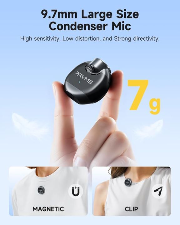 7RYMS%20WA2%20Wireless%20Voice%20Amplifier%20with%20Magnetic%20Lavalier%20Mic%20for%20Teachers,%20Portable%20Speaker%20Clip-On%20Mic-%20Noise%20Canceling%20-%20Image%202