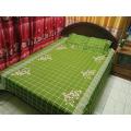 Digital Home Tex Cotton 8.5/7.5 Feet Double Size Bedsheet With Two Pillow Covers - Bed Sheet - bed sheet home tex.