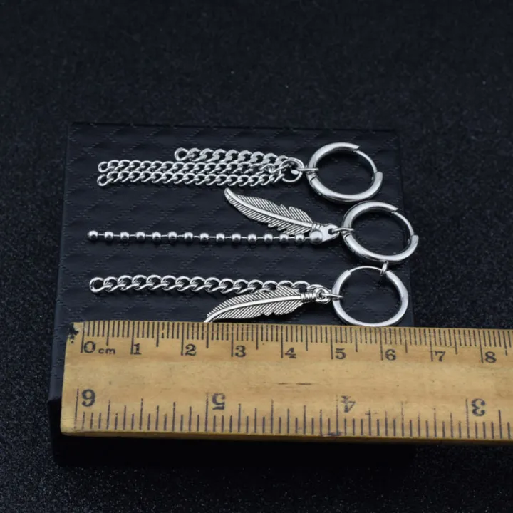 Bulletproof%20teenager%20Jungkook%20same%20asymmetrical%20chain%20earrings%20personality%20fashion%20mix%20and%20match%20earrings%20ear%20clips%20wholesale%20-%20Image%203