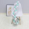 Sweet Baby Soft Knot Pillow Braided Crib Bumper Decorative Baby Bedding Sheets Cushion multicolor. 