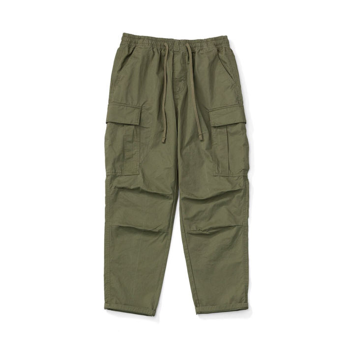 SIMWOOD Summer New Loose Ankle-length Cargo Pants Men Tactical Joggers  Multi-pocket Trousers 100% Cotton Pants