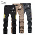 TRVLWEGO Men's Camping Hiking Pants Trekking High Stretch Summer Thin Waterproof Quick Dry UV-Proof Outdoor Travel Trousers. 