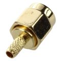 10Pcs SMA Male Plug Straight Crimp RG316 RG174 Rf Adapter Connector.