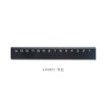 MUJI stationery black and white ruler 15CM double-sided scale mini portable student aluminum ruler grid ruler. 