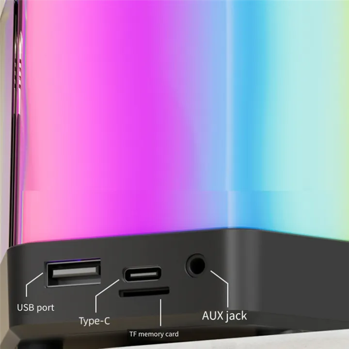 Karaoke%20Machine,Bluetooth%20Portable%20Karaoke%20Speaker%20with%20Bass%20with%20Dazzling%20Lights%20for%20Adults%20and%20Kids%20Microphones%20Durable%20Easy%20Install%20-%20Image%204