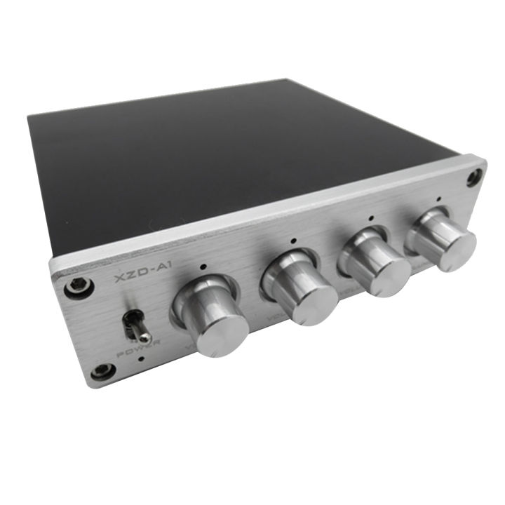 HIFI Lossless 1 Input 4 Output RCA HUB Audio Distributor (Silver)