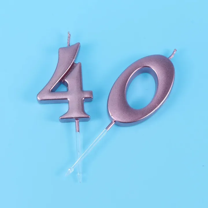 2pcs%2016/18/21/40%20Birthday%20Number%20Decoration%20Bithday%20Cake%20Topper%20Candles%20Party%20Supplies%20Golden%20Number%20-%20Image%202