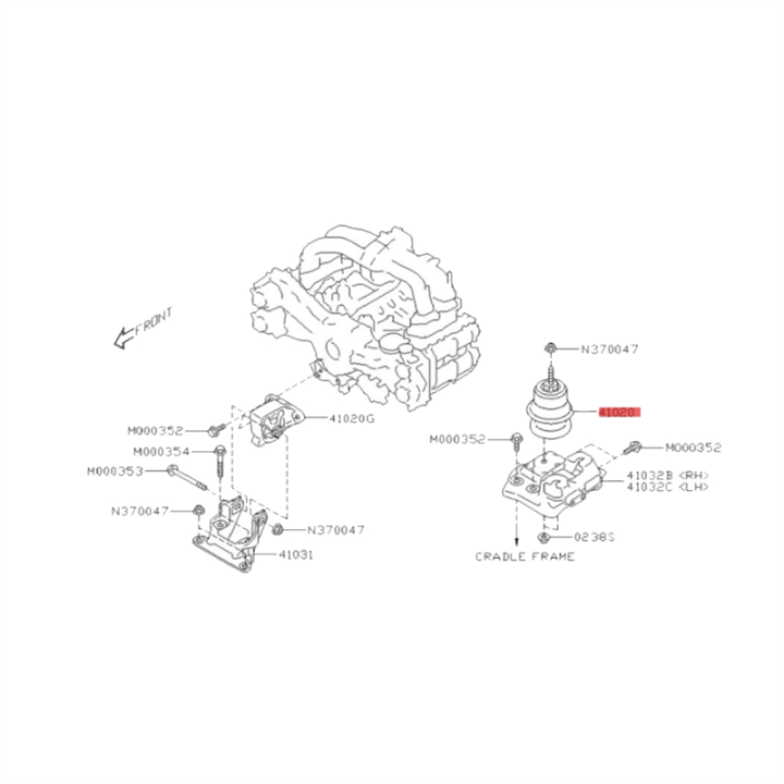 Engine%20Motor%20Mounts%20Bracket%20Engine%20Mount%20Bracket%2041022AJ030%20for%20Subaru%20Forester%20Outback%20Legacy%2020019-2014%20Car%20Engine%20Cushion%20Rubber%20-%20Image%204