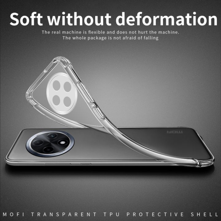 Oppo A3 Pro Premium Silicone Case Crystal Clear Soft TPU Ultra-Thin Transparent Flexible Protective Mobile Phone Back Cover