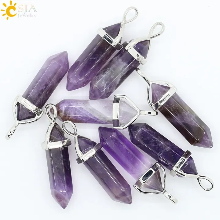 Csja%20Natural%20Stone%20Necklace%20Crystal%20Pendant%20Necklaces%20Hexagonal%20Reiki%20Chakra%20Raw%20Purple%20Gem%20Women%20Jewelry%20E056%20-%20Image%207