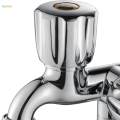 Washing Machine Bathroom Faucet Kitchen Sink Faucet Double Spout Double Switch Faucet Sink for Pool Kitchen. 