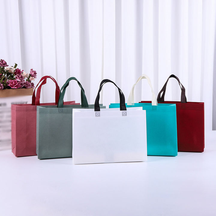 1 PC Non-woven Shopping Bag Large Capacity Foldable Eco Tote Grocery Bags Handbag Fabric Grocery Bag