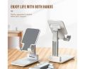 T1 Universal Ergonomic Collapsible Adjustable Desktop Tablet Mobile Phone Holder - Phone Stand.