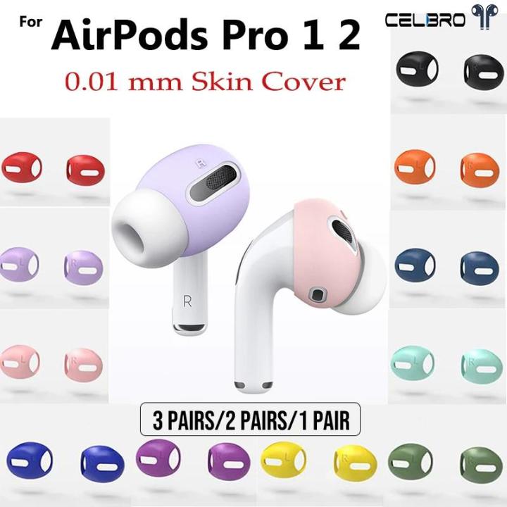 3 Pairs For Apple AirPods Pro 2 1 Silicone Protective Covers Skin Case Earpads For AirPods Pro Ear Covers Tips Caps Accessories