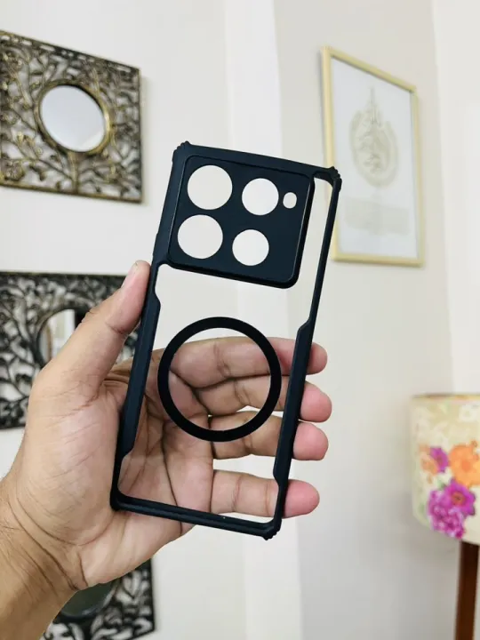 WOW%20IMAGINE%20Shock%20Proof%20Clear%20Protective%20Back%20Case%20for%20Infinix%20Note%2040%20Pro/40s/Note%2040%204G-%20AirEDGE%20Technology%20%7C%20360%20Degree%20Camera%20Protection%20%7C%20Transparent%20Hybrid%20Back%20Case%20Mobile%20Cover%20-%20Black%20-%20Image%206