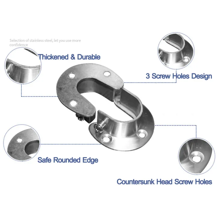 2pcs%20Closet%20Pole%20Sockets%20Set%20of%202pcs%20U-shape%20Rod%20Socket%20Flange%20Set%20Stainless%20Steel%20Rod%20Support%20U%20Shaped%20Closet%20Rod%20Holder%20Support%20-%20Image%206