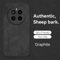 Lenuo For Realme GT5 Pro Sheepskin Leather Shockproof Case Luxury Matte Back Cover. 