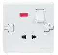 Walton W12PSPW10 Pearl White 2 Pin Socket with Switch.