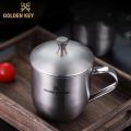 Stainless Steel Office Cup With Lid And Handle Coffee Tea Mug Thickening SUS304 Body Portable Water Bottle Milk Cup Drinkware.