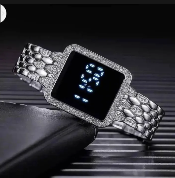 Diamond%20chain%20bracelet%20touch%20screen%20Ladies%20watch%20-%20Watch%20For%20Women%20-%20Image%202