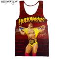 Hulk Hogan vest men/women New fashion cool 3D printed vest summer casual Harajuku style streetwear tops dropsping. 