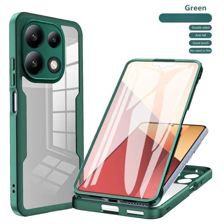 Phone%20case%20Xiaomi%20Poco%20M6%20Pro%204G%20Poco%20M6Pro%20Poco%20M%206%20Pro%20M6Pro%204G%20Transparent%20Protector%20with%20Mobile%20phone%20Film%20Cover%20Double%20Protect%20shield%20Full%20Cover%20Armor%20Cover%20cases%20-%20Image%203