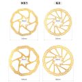 New TOOPRE Bike Brake Rotors CNC Cooling Gold Bike Disk Brake Rotor 160mm 180mm Cycling Bicycle Parts Mountain Road Bike. 
