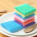4pcs Double Sided Kitchen Cleaning Sponge Kitchen Clean Cloth Dishwashing Sponge Decontamination Pot Bowl Clean Bathroom Accessories-Multicolor-Tarkata BD. 