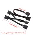 4Pin IDE 1 to 5 SATA 15Pin Hard Drive Power Supply Splitter Cable for DIY Hard Disk PC Sever 18AWG Power.