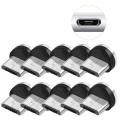 10PCS/SET Round Magnetic Cable Plug 8 Pin Micro-USB Plugs Fast Charging Phone Magnet Charger Plug , magnetic charging. 