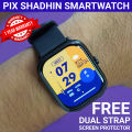 Pix Shadhin AMOLED Screen Smart Watch- Pix Shadhin IP68 Waterproof 2.06" AMOLED HD Screen Bluetooth Call Sleep Tracking Smartwatch- Premium Quality AMOLED Screen Smart Watch with free Screen Protector, Charging Cable ( Black Color).