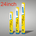 Universal Three Section Car Wiper Blades Double Layer Soft Rubber Automotive Replacement Windshield Wipers Hybrid Windshie Ld Wipers Easy To Install 14"-26". 