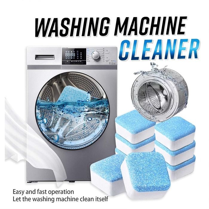 12pcs Washing Machine Cleaner Washer Cleaning Detergent Effervescent Tablet Cleaner Washing Machine Home Cleaning tools