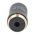 High Power Microscope Lens, Achromatic Objective Chrome Plated Brass for Biology.