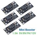 Multi-function Mini Boost Module Step Up Board 5V/8V/9V/12V 1.5A LED Indicator Diy Electronic Voltage PCB Module.