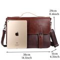 Crazy Horse Artificial Leather Business Handbag Laptop Briefcases for Men Leather Casual Men Bag Messenger Shoulder Bags Man. 