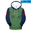 Anime Sasuke/Kakashi 3D Print Men/womens Hoodie boy girl Sweatshirt Casual Unisex Jacket hoodies baby sweatshirt Oversize.