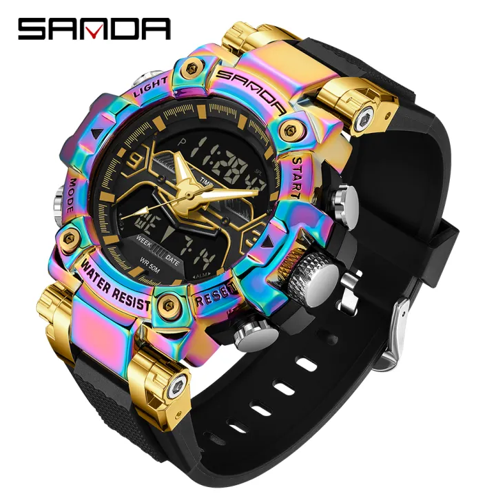 Sanda%20Men's%20Watches%20Sports%20Military%2050%20M%20Waterproof%20Digital%20Wrist%20watch%20for%20Male%20Clock%20Stop%20watch%20Relogio%20Masculino%203186%20-%20Image%209