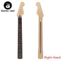22 Fret Canadian Maple Matte Electric Guitar Neck Compatible For ST Rosewood Wood Tube Left / Right Hand (with Line). 