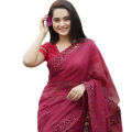 Trendy Half Silk Cut Work Saree For Women - Stylish Casual & Party Wear - Suitable for Every Season.